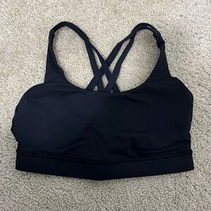 Lululemon Energy Bra in Black Size 6 GUC
